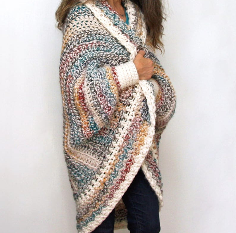 Luxe Oversized Shrug Cardigan Crochet Pattern