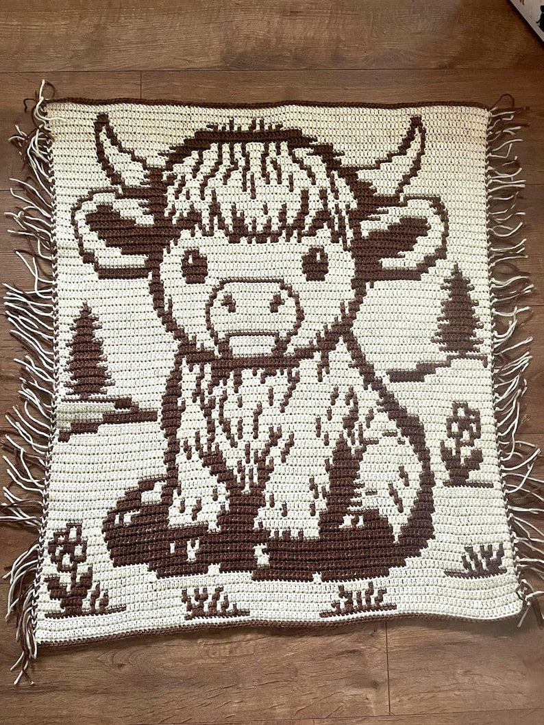 Overlay Mosaic Baby Blanket Crochet Pattern