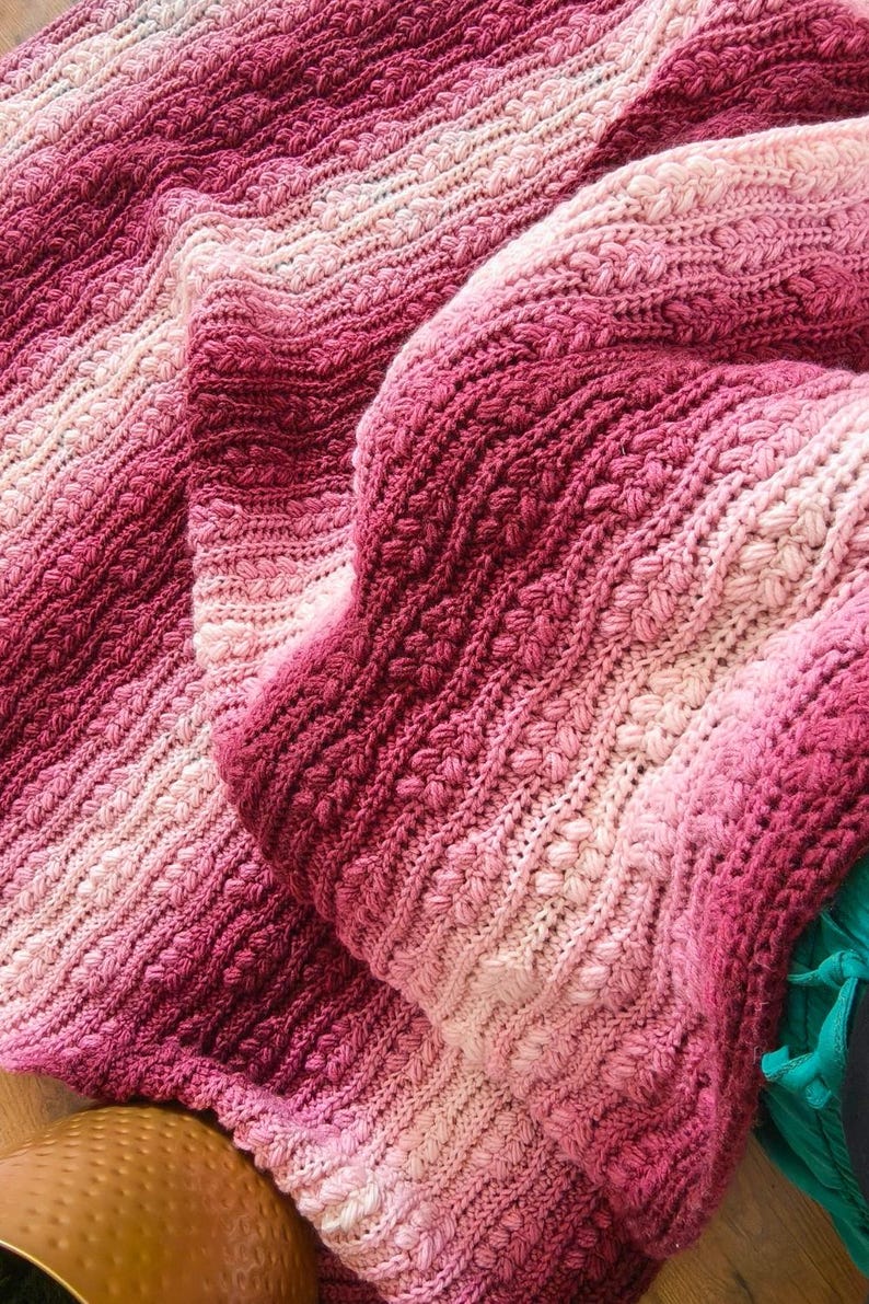 Wheat Harvest Blanket Crochet Pattern