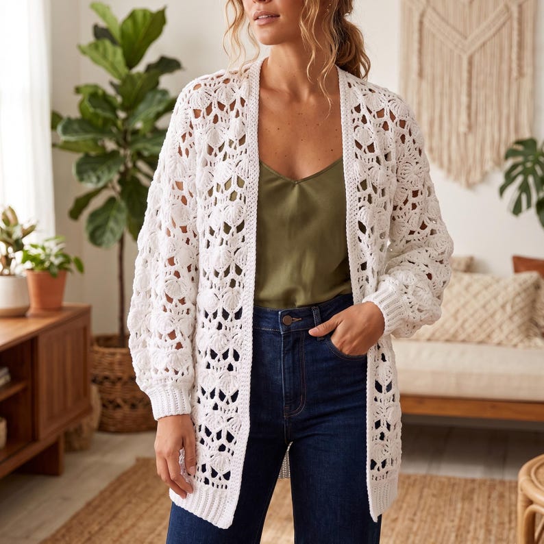 Skull Crochet Cardigan Pattern