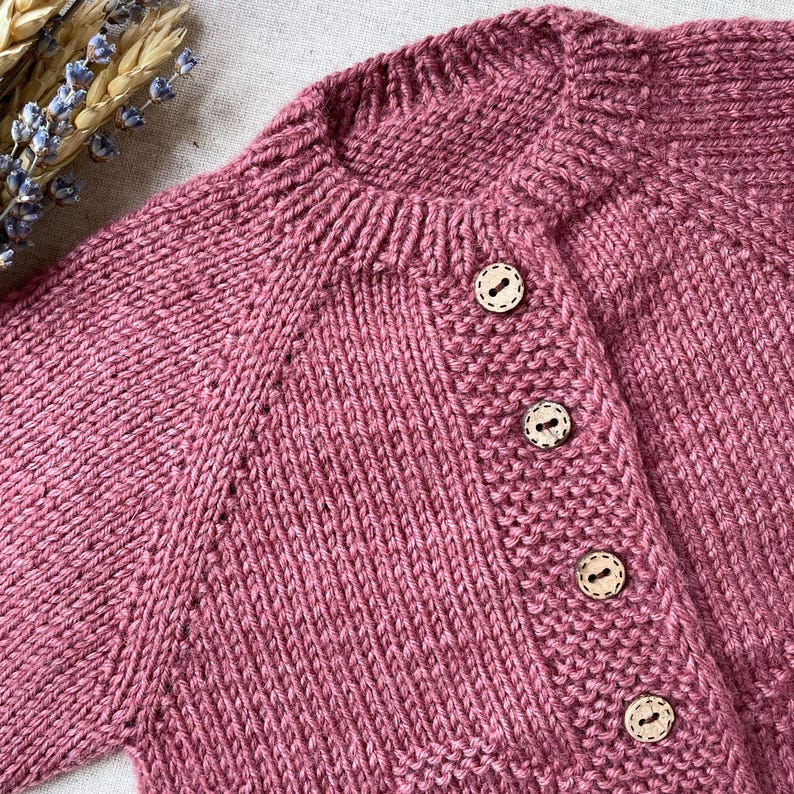 Rosehip Baby Cardigan Knitting Pattern
