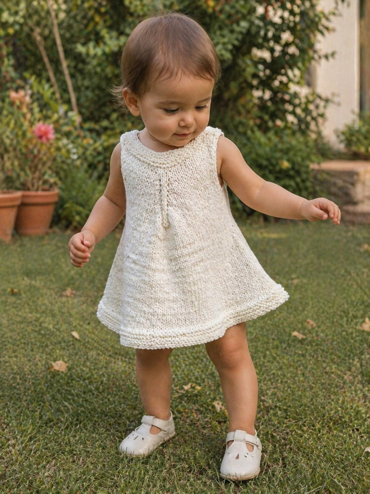 Cozy Baby Knit Dress Knitting Pattern
