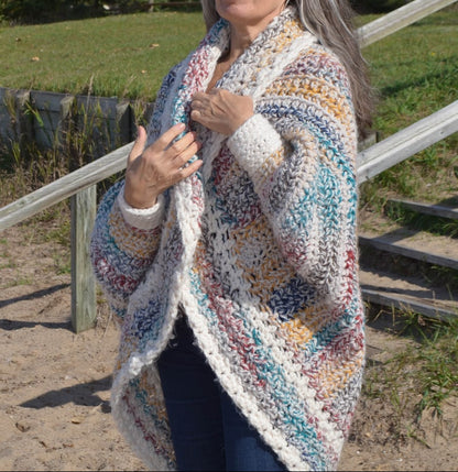 Luxe Oversized Shrug Cardigan Crochet Pattern