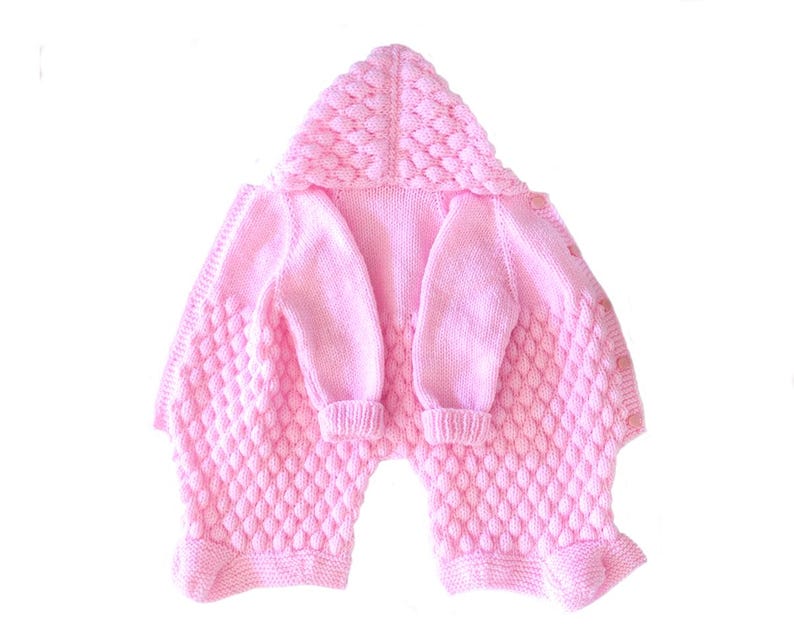 Baby Jumpsuit with Hood Knitting Pattern