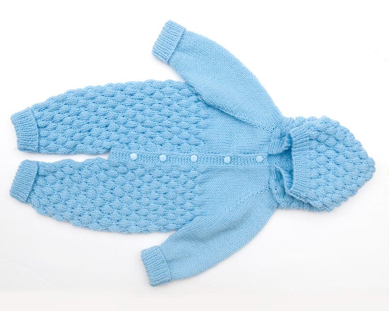 Baby Jumpsuit with Hood Knitting Pattern
