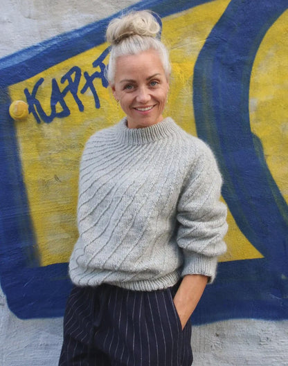 Spiral Yoke Pullover Knitting Pattern