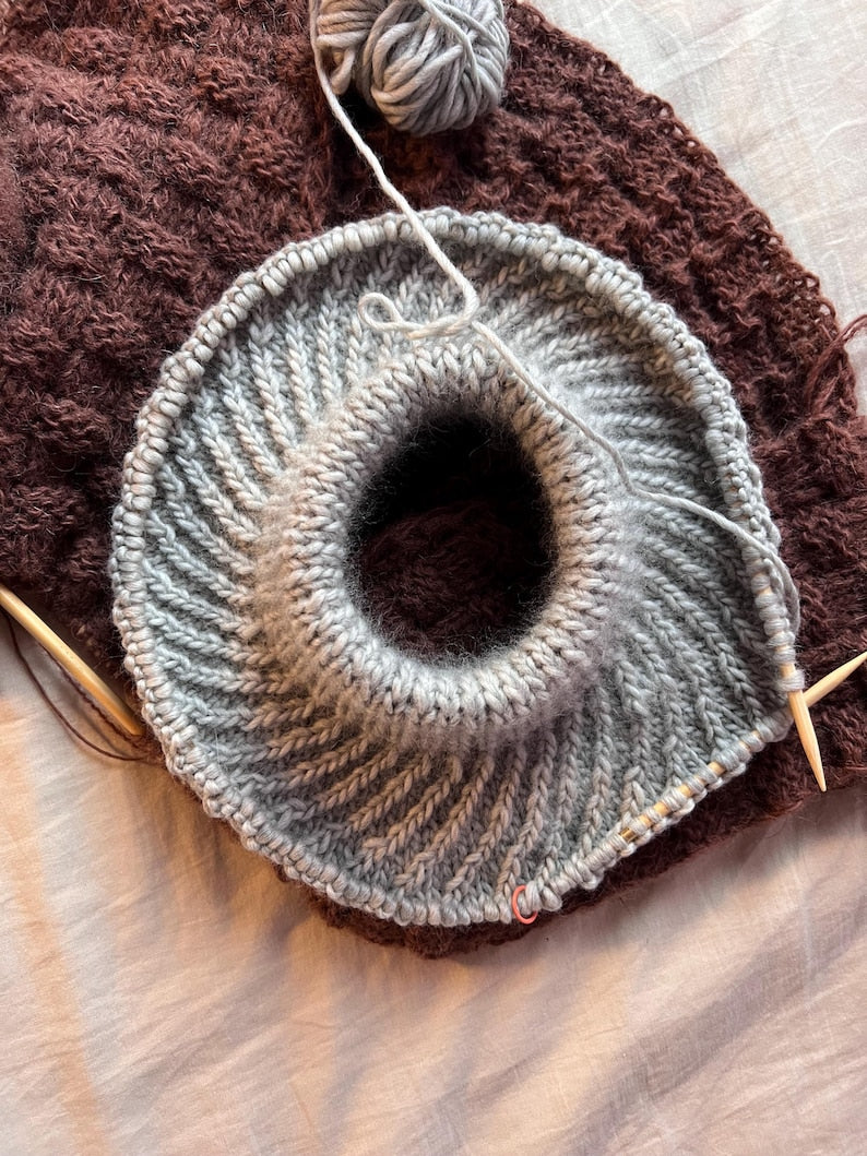 Spiral Yoke Pullover Knitting Pattern