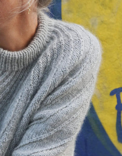 Spiral Yoke Pullover Knitting Pattern