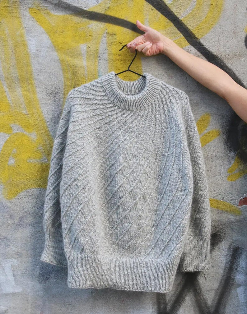 Spiral Yoke Pullover Knitting Pattern