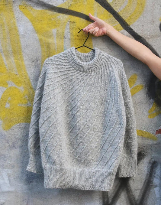 Spiral Yoke Pullover Knitting Pattern