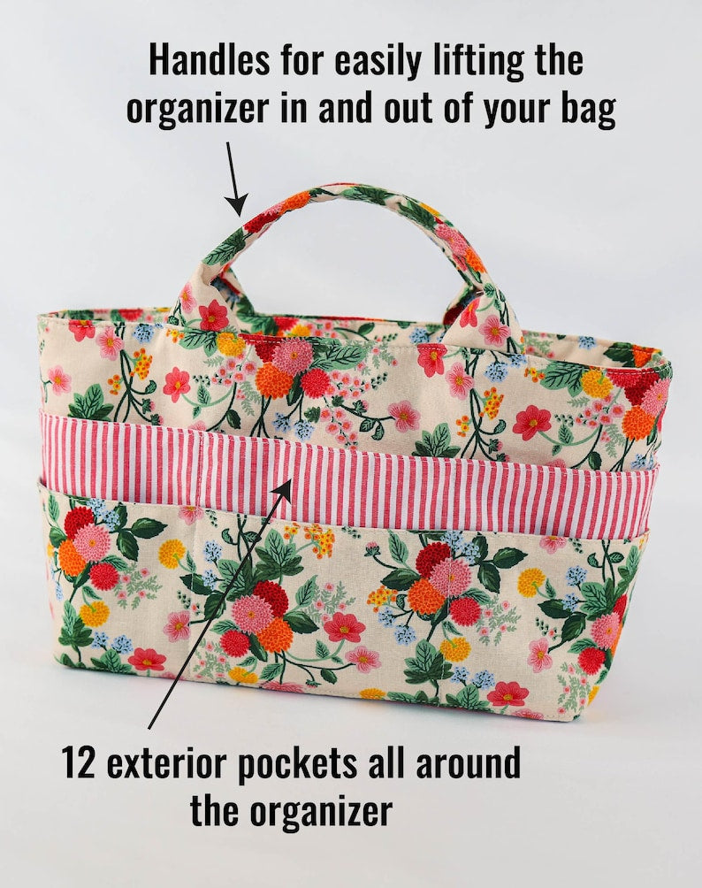 Organizer bag sewing PDF pattern