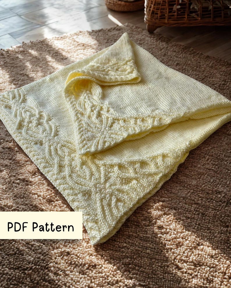Fairytale Baby Blanket Cable Knit Pattern