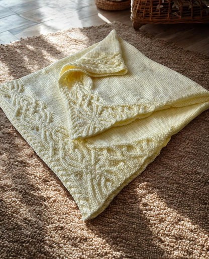 Fairytale Baby Blanket Cable Knit Pattern
