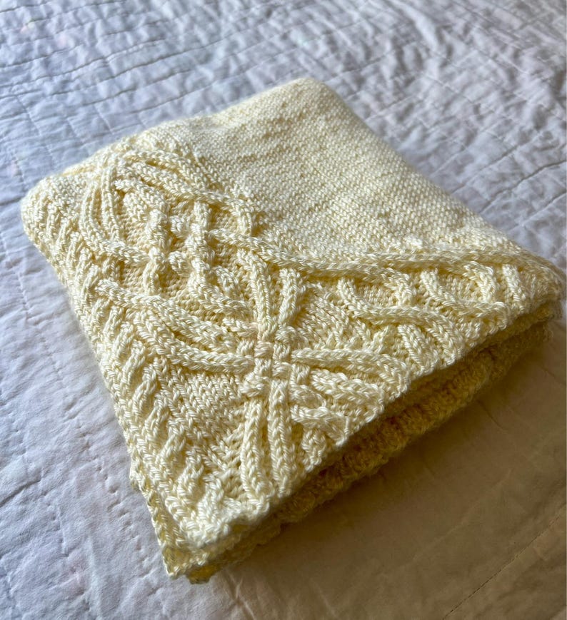 Fairytale Baby Blanket Cable Knit Pattern