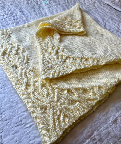 Fairytale Baby Blanket Cable Knit Pattern
