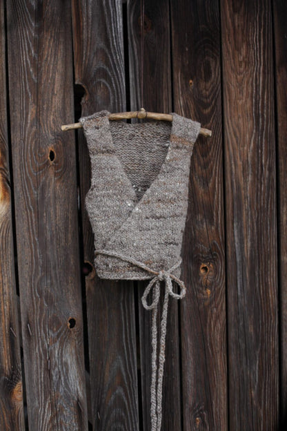 Wool Wrap Vest Knitting Pattern