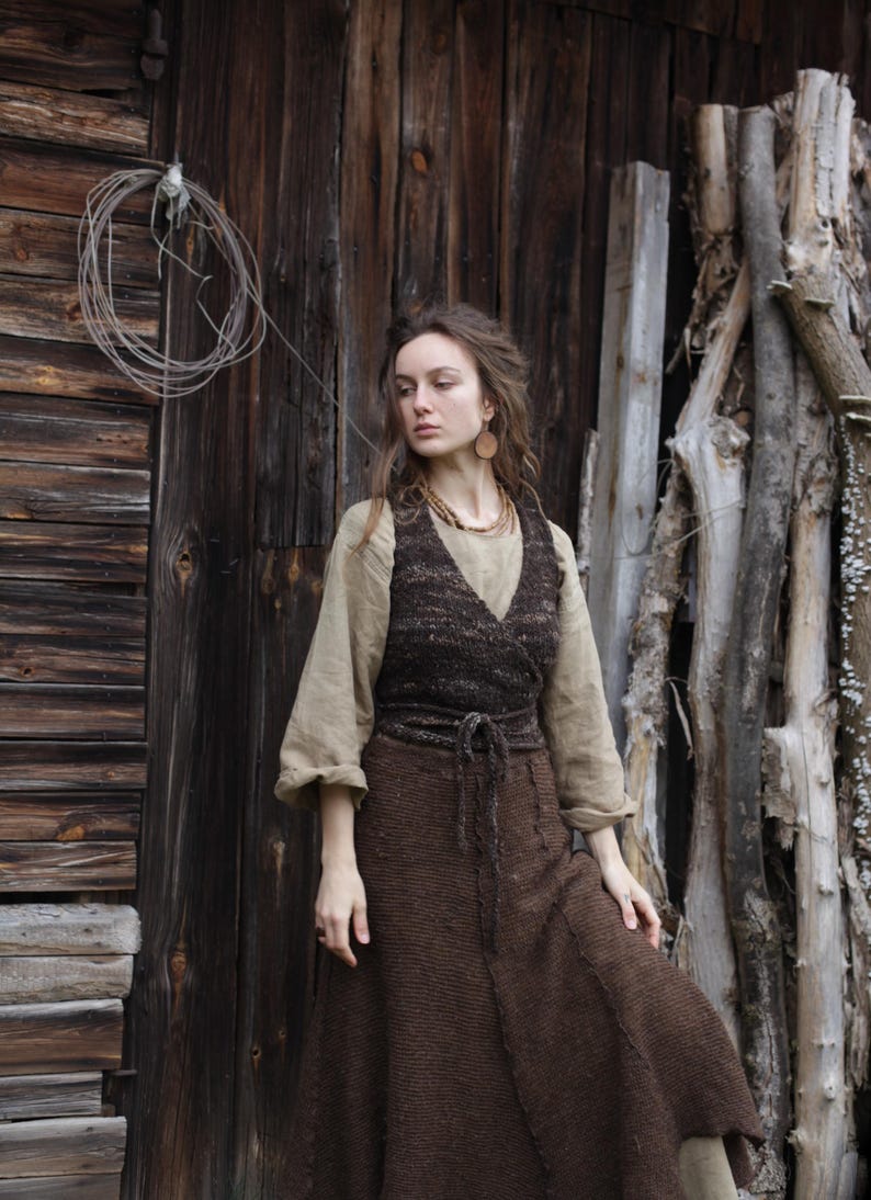 Wool Wrap Vest Knitting Pattern