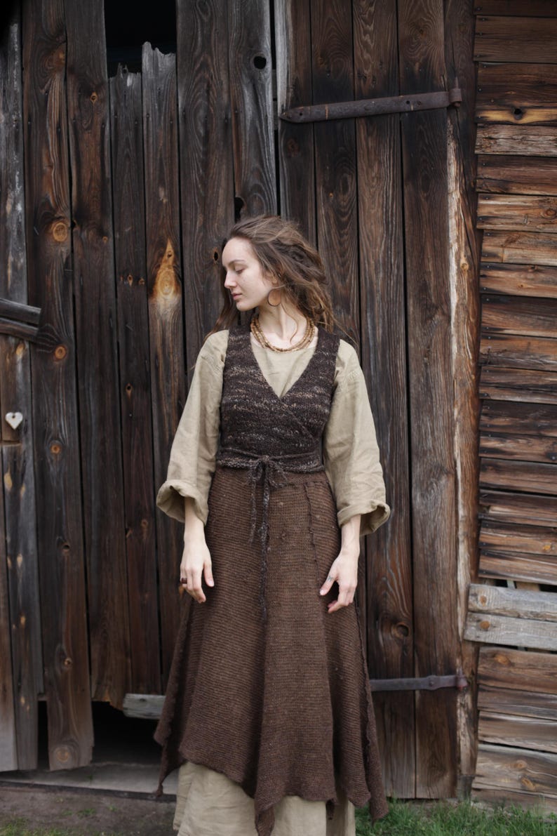 Wool Wrap Vest Knitting Pattern