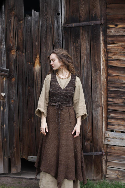 Wool Wrap Vest Knitting Pattern