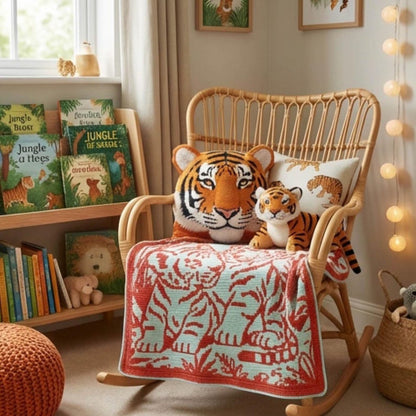 Cozy Stripes Blanket Overlay Mosaic Crochet Pattern