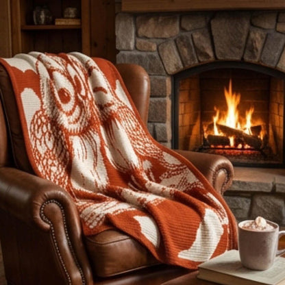 Owl Affection Blanket Overlay Mosaic Crochet Pattern