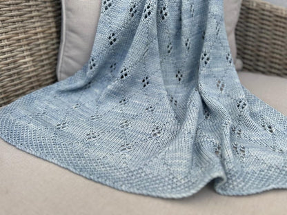 Little Gem Baby Blanket Knitting Pattern