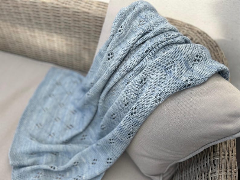Little Gem Baby Blanket Knitting Pattern