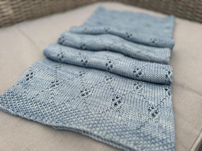 Little Gem Baby Blanket Knitting Pattern