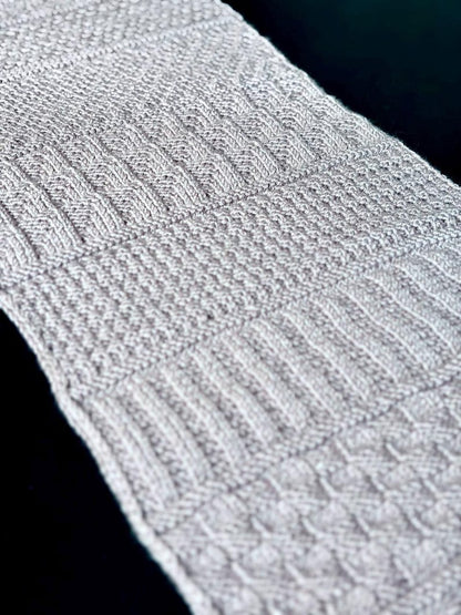 Reversible Textured Scarf Knitting Pattern