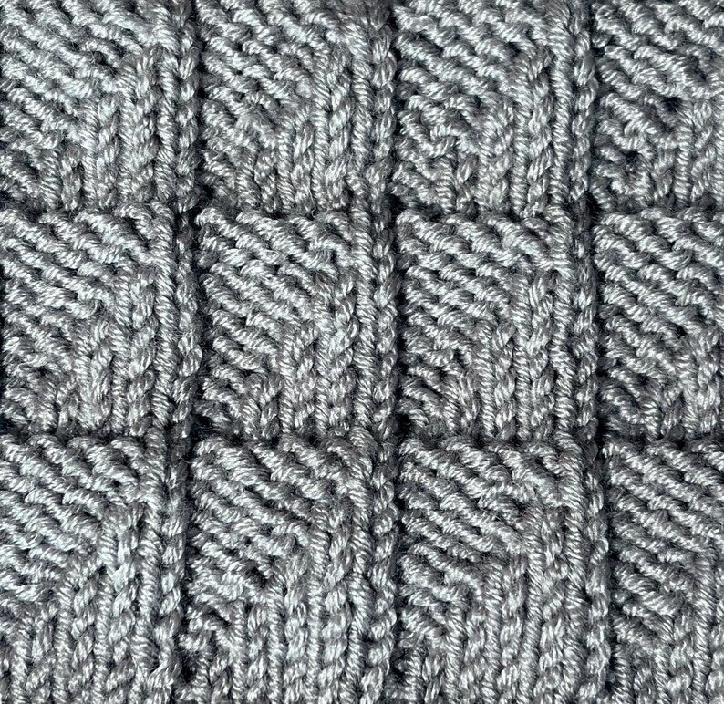 Reversible Textured Scarf Knitting Pattern