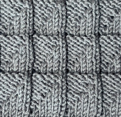 Reversible Textured Scarf Knitting Pattern