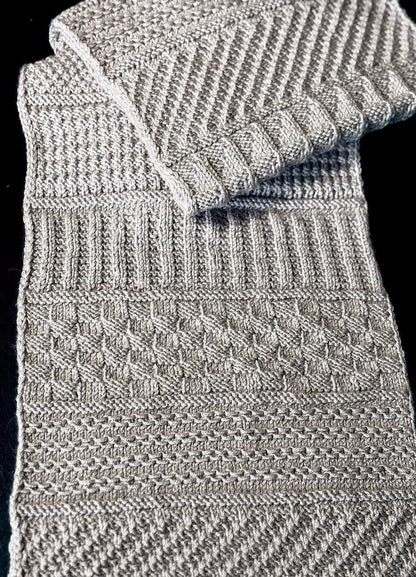 Reversible Textured Scarf Knitting Pattern
