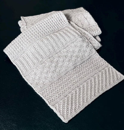 Reversible Textured Scarf Knitting Pattern