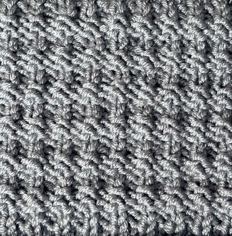 Reversible Textured Scarf Knitting Pattern