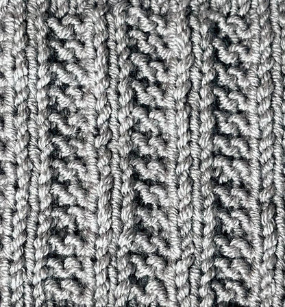 Reversible Textured Scarf Knitting Pattern
