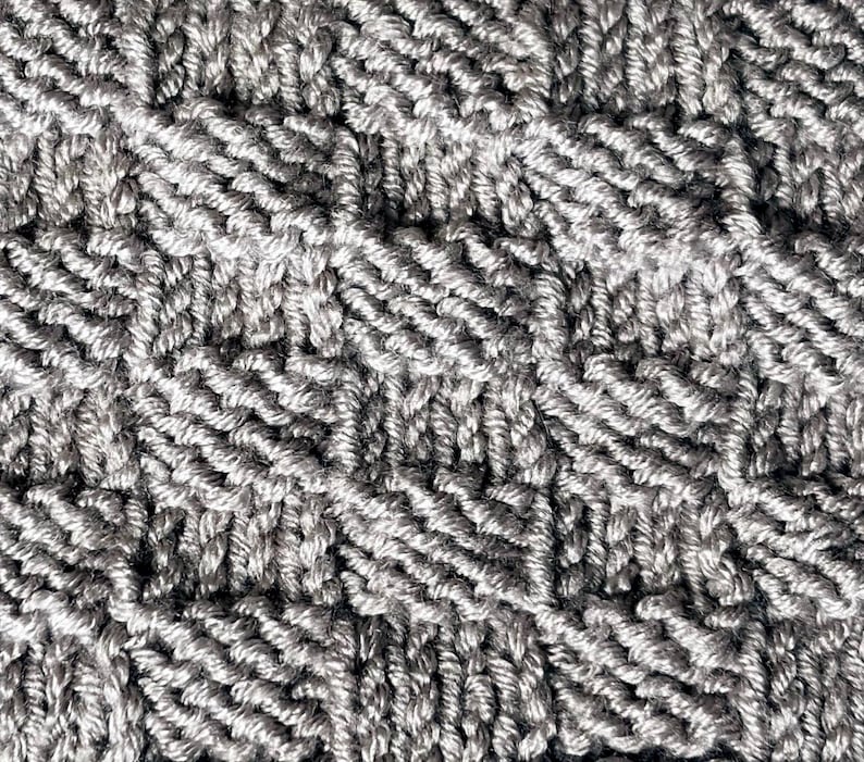Reversible Textured Scarf Knitting Pattern