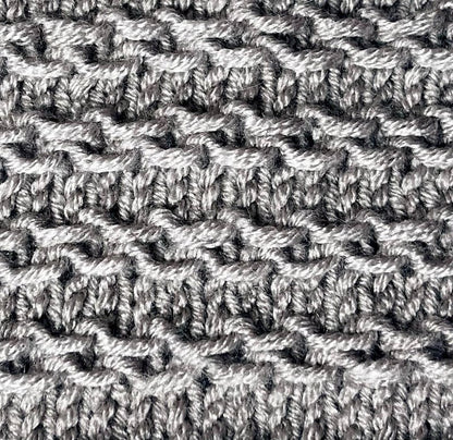 Reversible Textured Scarf Knitting Pattern