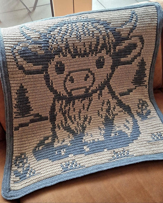 Overlay Mosaic Baby Blanket Crochet Pattern