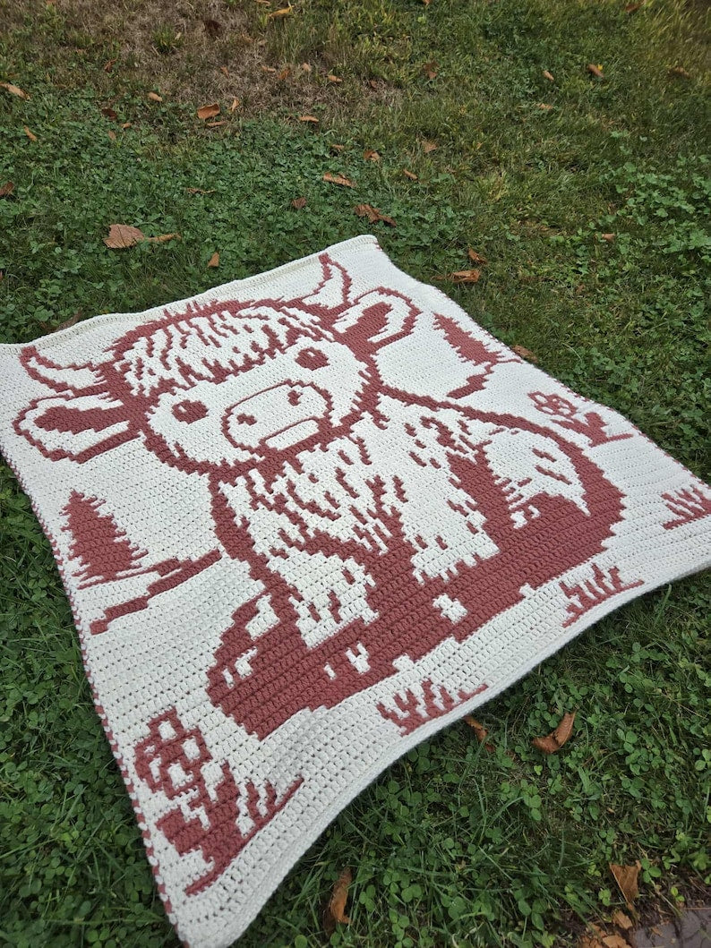 Overlay Mosaic Baby Blanket Crochet Pattern
