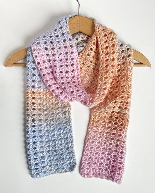 Summer Sunset Scarf Crochet Pattern
