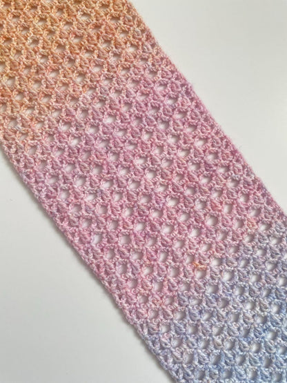 Summer Sunset Scarf Crochet Pattern