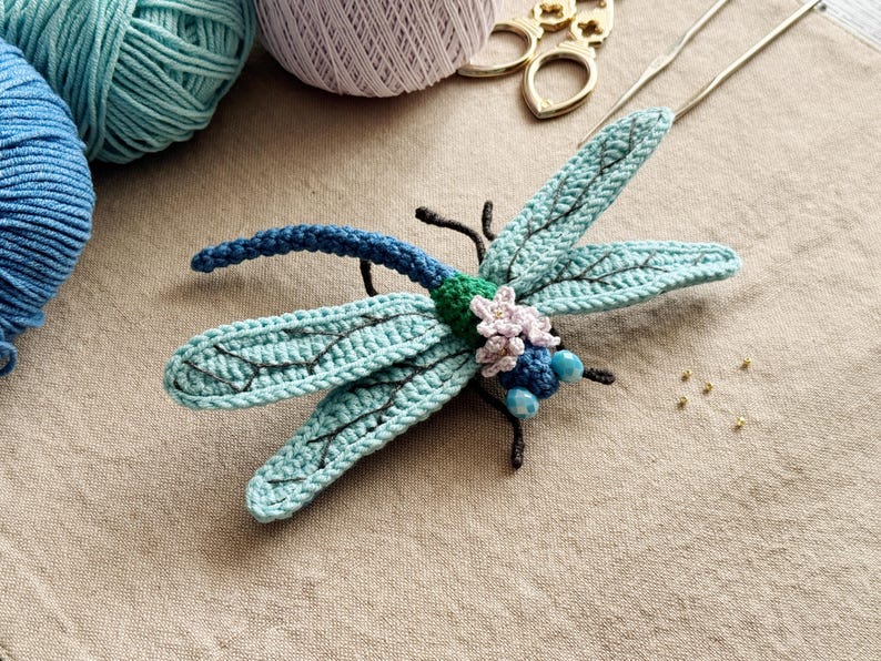 Crochet Dragonfly Pattern