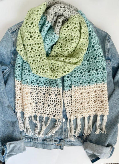 Seabreeze Scarf Crochet pattern