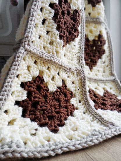 Crochet Heart Throw Pattern