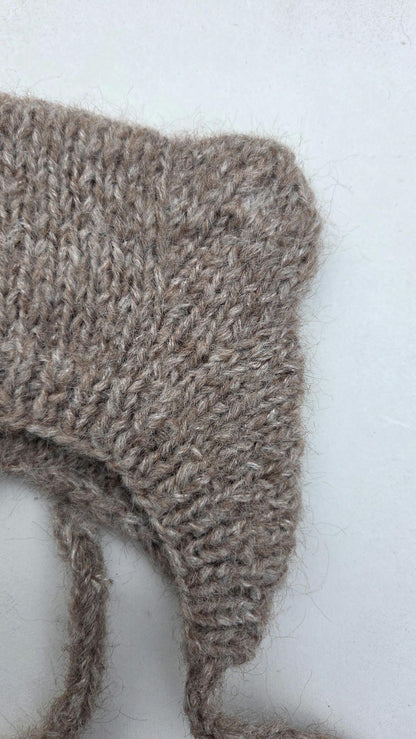 Bear Bonnet Knitting Pattern