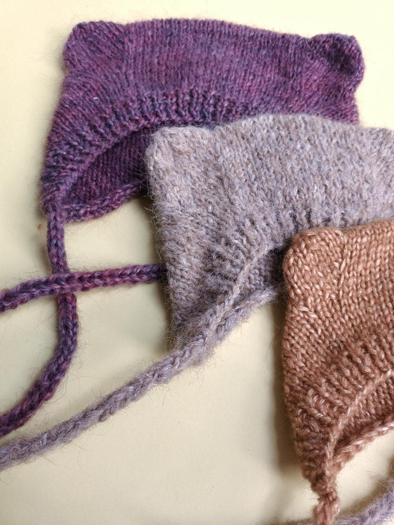 Bear Bonnet Knitting Pattern
