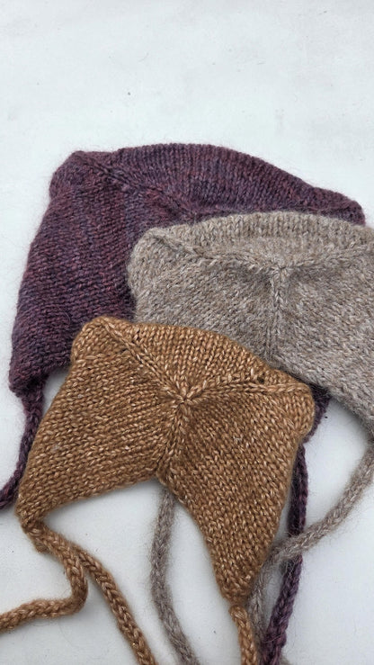 Bear Bonnet Knitting Pattern