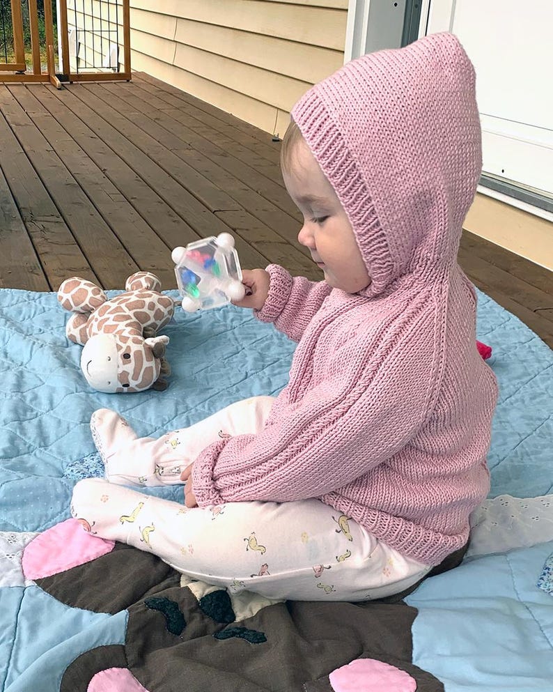 Baby Hooded Knitting Pattern