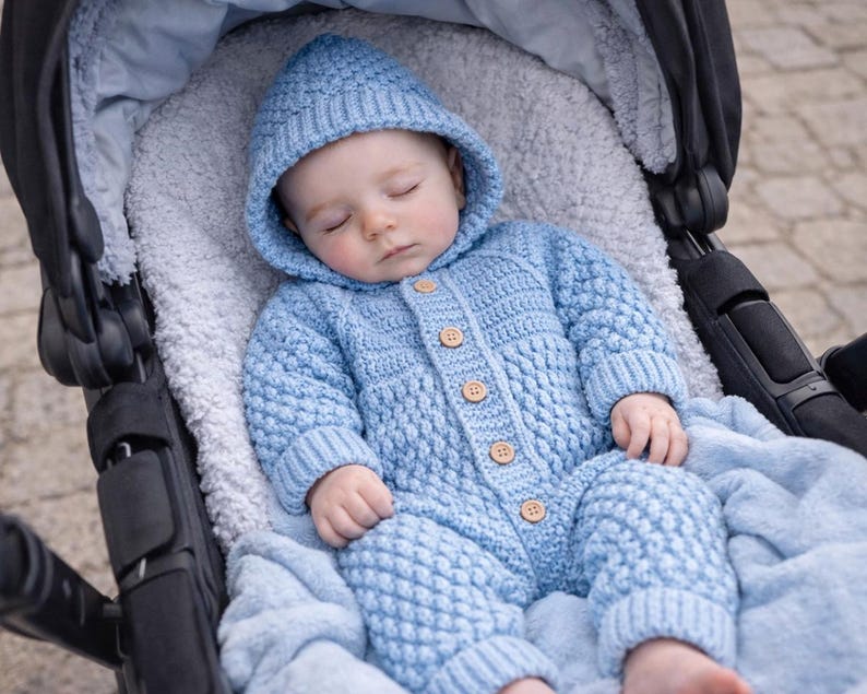 Hooded One Piece Jumpsuit crochet pattern