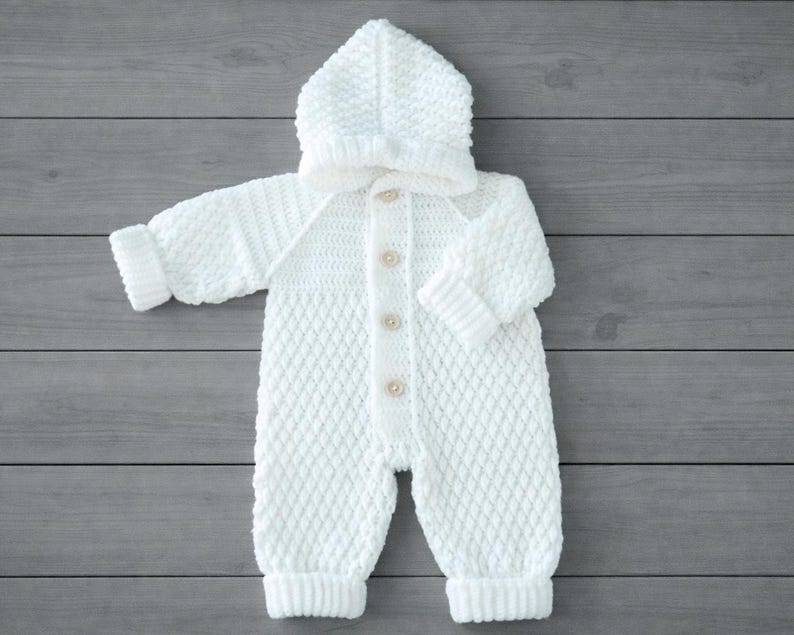 Hooded One Piece Jumpsuit crochet pattern